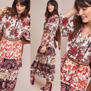 Anthropologie Hemant & Nandita Maxi Dress Sz L NWT